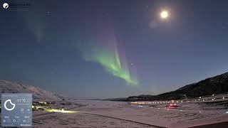 Kangerlussuaq Aurora and Very Active Night Sky  April 15 2024 [upl. by Kreindler313]