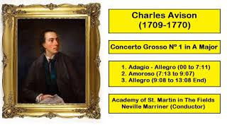 Charles Avison 17091770  Concerto Grosso Nº 1 in A Major [upl. by Gutow652]