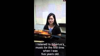 Minami Yoshida introduction  Sibelius Violin Competition 2015 [upl. by Trbor95]