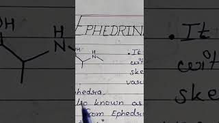 Ephedrine msc chemistry  Alkaloids  MSc chemistry [upl. by Yhtorod]