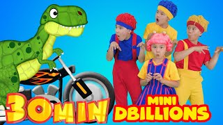 Dino Stomp Jump amp Dance with Mini DB  Mega Compilation  D Billions Kids Songs [upl. by Hirsh446]