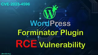 wordpress forminator plugin RCE  Unauthenticated Remote Command Execution [upl. by Heffron]