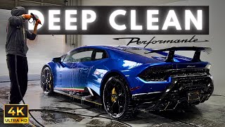 Dirty Lamborghini Huracan Performante Deep Clean Wash  Auto Detailing Satisfying ASMR [upl. by Kaila]