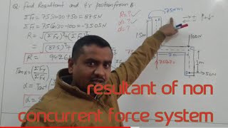 RESULTANT OF NONCONCURRENT FORCE SYSTEM  FORCE SYSTEM 32 ENGINEERING MECHANICS  SUMIT DWIVEDI [upl. by Clayton]