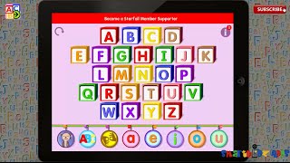 ✿★Starfall ABCs By Starfall Education★✿ Free app learning alphabets phonics kids ipad Part 1 review [upl. by Dekeles]