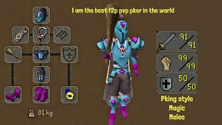 OSRS F2P pvp pking with Odablock 2023 [upl. by Woodman]