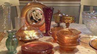 Carnival glass haulGoodwill amp Thrift stores for Ebay resale [upl. by Aleil]