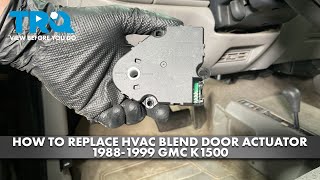 How to Replace HVAC Blend Door Actuator 19881999 GMC K1500 [upl. by Aniraad]