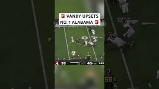 Vanderbilt UPSETS No 1 Alabama 🚨 🏈 shorts [upl. by Endora]