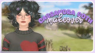 Cassandra Goth Makeover  Townie makeovers [upl. by Jonina]