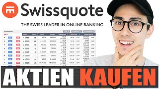 Wie kauft man Aktien Anleitung mit Swissquote Aktien kaufen 📈💡  Sparkojote [upl. by Allerie]