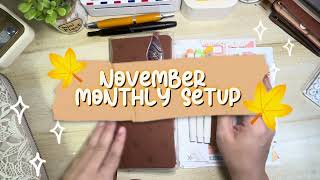 Kinbor Weekly Planner  November  Monthly Setup kinborplanner [upl. by Aleece]