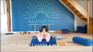 Yin Yoga sur le chakra Ajna  chakra du 3ème oeil [upl. by Odlonyer]