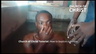 Tutorial  How to baptize a person [upl. by Essirehs765]