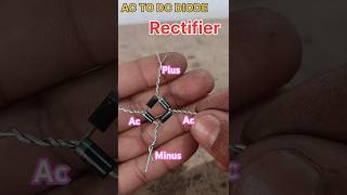 Make Diode Bridge RectifierAC TO DC Rectifier ytshorts sorts shorts youtubeshorts [upl. by Eiluj493]