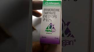 Alphagan Eye drops [upl. by Aldin]