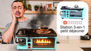 Je teste les pires gadgets de cuisine notés 1 étoile [upl. by Ahsyekat]