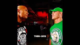 John Cena and The Rock Then vs Now 🥹 edit wwe shorts johncena therock thenvsnow status [upl. by Rudyard562]