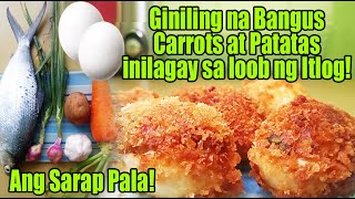 Relyenong Bangus sa loob ng Itlog  Pwede Pwedeng pwede at sobrang sarap  2 Eggs Cooking [upl. by Siclari239]