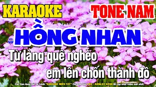 Karaoke Hồng Nhan Tone Nam Nhạc Sống  Karaoke Miền Tây [upl. by Mehalick695]