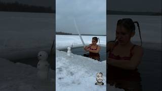 Ice snowman icequeen winter ice mermaid comedyfilms funny icecubeexperiment comedymovies [upl. by Eerot]