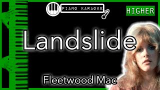 Landslide HIGHER 4  Fleetwood Mac  Piano Karaoke Instrumental [upl. by Yddor]