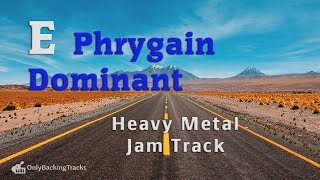 E Phrygian Dominant Metal Backing track 122 Bpm [upl. by Casavant]