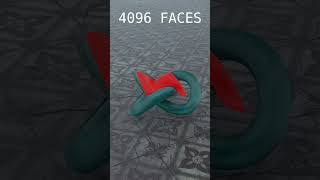 Cloth Simulation from 16 Face to 16384 Faces blender 3dart 3danimation clothsimulation learning [upl. by Airec]