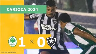 BOAVISTA 1 X 0 BOTAFOGO  CAMPEONATO CARIOCA 2024 VEJA O GOL [upl. by Lenoj]