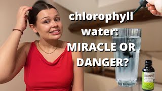 CHLOROPHYLL WATER FOR ACNE DOES IT WORK [upl. by Idolem]