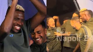 OSIMHEN scatenato ride scherza e sfotte Mario Rui ðŸ¤£ðŸ’™ [upl. by Redle]