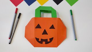 Sacchetto di Halloween Gioco di Carta Piegare la carta per divertimento [upl. by Anitnamaid]