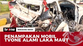 Kondisi Mobil tvOne yang Alami Kecelakaan di Tol Pemalang  Breaking News tvOne [upl. by Yrrap]