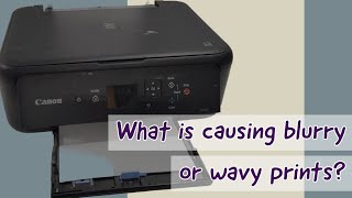 Fix Blurry or Wavy Prints on Canon Pixma TS5120 TS5150 Printer [upl. by Naes]