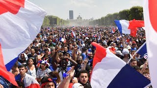 France v Croatia  Celebrations in Paris as France win the World Cup  live [upl. by Cynthla166]