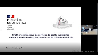 ConfMétiers  les métiers de greffier et de directeur des services de greffe [upl. by Strohbehn]