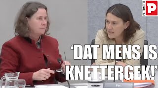 Kati Piri PvdAGL TIJDENS debat met Marjolein Faber DAT MENS IS KNETTERGEK [upl. by Enimzzaj]