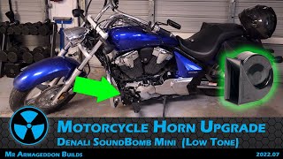 Motorcycle Horn Upgrade Denali SoundBomb Mini [upl. by Graaf803]