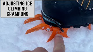 Adjusting Ice Climbing Crampons [upl. by Nie356]