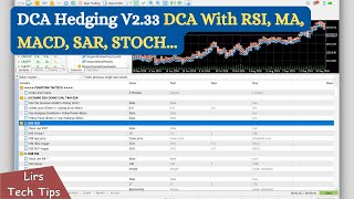 DCA Hedging V233 DCA With RSI MA MACD SAR STOCH [upl. by Laughton740]