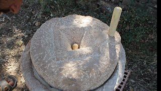 Hice un molino de piedra tradicional con tecnología primitiva estilo Ibero [upl. by Lancaster]