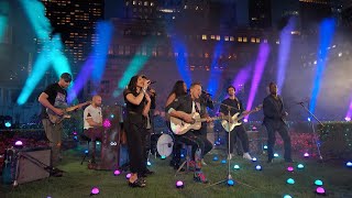 Coldplay  Higher Power Live on The Tonight Show Starring Jimmy Fallon [upl. by Einnol]