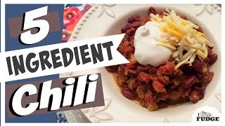 5 Ingredient CHILI  Quick amp Easy  How to RECIPE  Cooking 101 [upl. by Gudrun930]