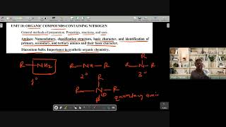 Amines L1 Introduction Preparation amp Reaction  12th JEE Chemistry  18th Oct 2024 [upl. by Fradin]