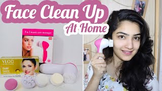 Clean Up at Home using Face Massager [upl. by Simdars901]