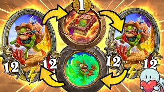 HOLY Murloc SYNERGY  Hearthstone Battlegrounds [upl. by Onitsoga523]