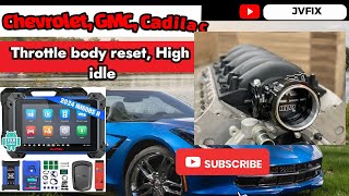 How to reset highlow idle on Chevrolet Tahoe Silverado after Throttle body replacement or cleaning [upl. by Reichert1]