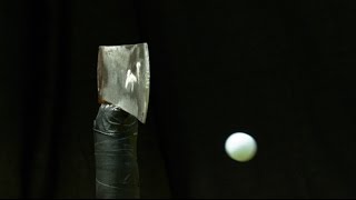 Golf Ball Vs Axe Blade  How Ridiculous [upl. by Devlin]