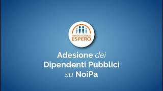 Adesione dei dipendenti pubblici su NoiPA [upl. by Len]