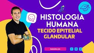 Histologia Humana  Tecido Epitelial Glandular [upl. by Zulaledairam]